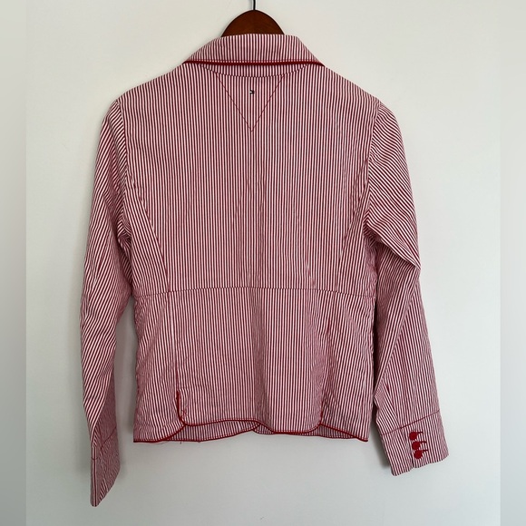 Tommy Hilfiger Red & White Striped Blazer Size 16 - Picture 5 of 5